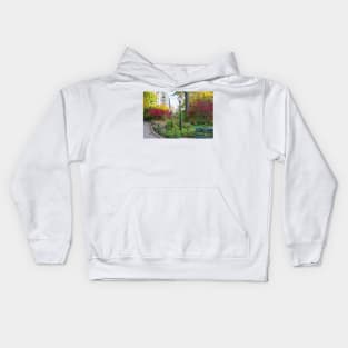 Lamppost and Bench Kids Hoodie